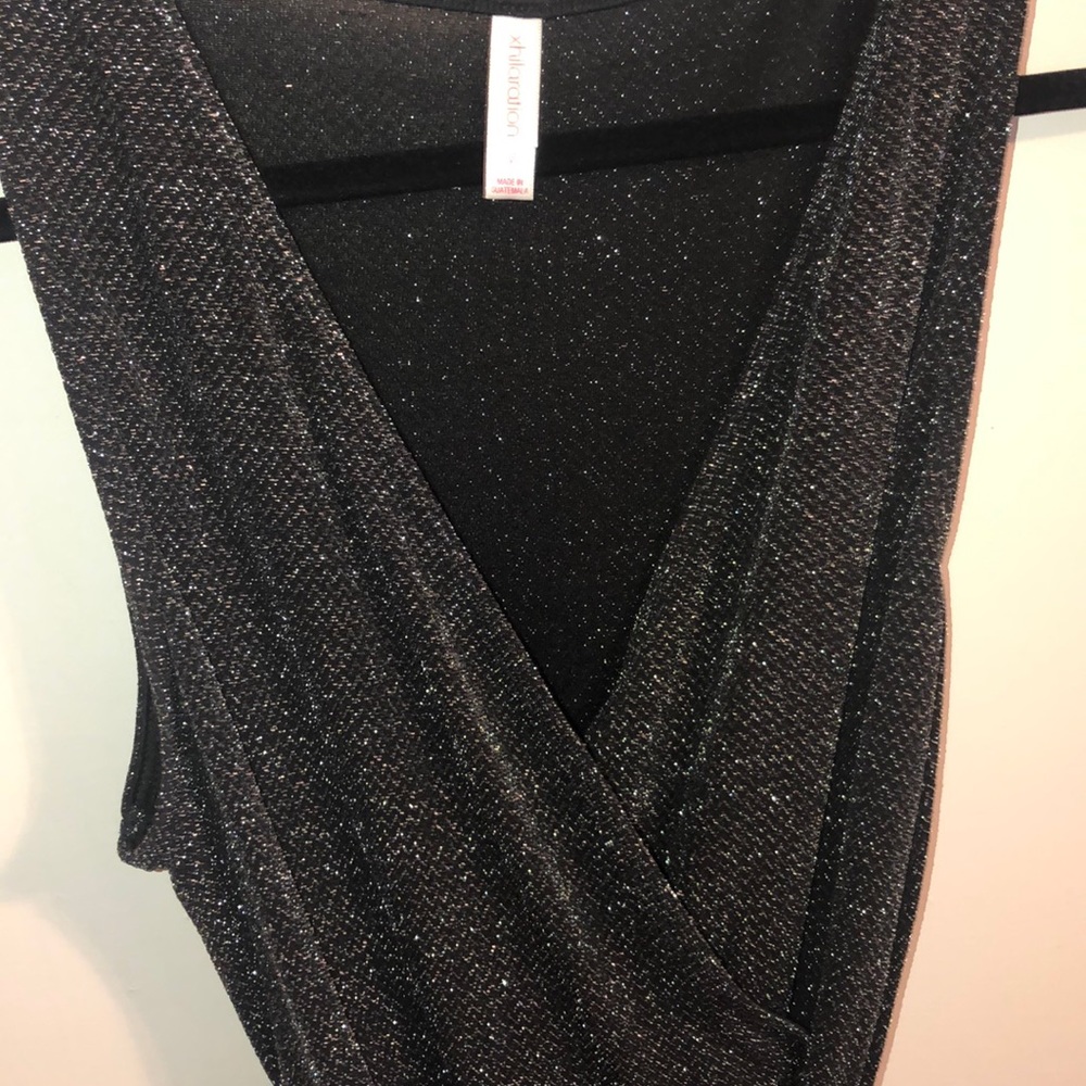 Black glitter jumpsuit